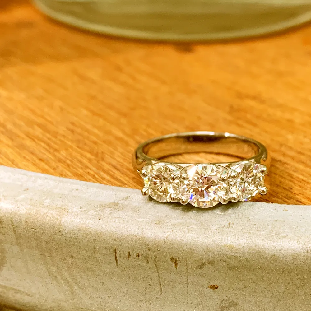 Three-Stone Diamond Band
